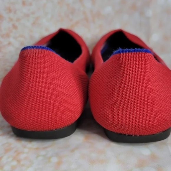 Rothy's The Point Chilli Red Woman 8 Flats - Picture 6 of 9
